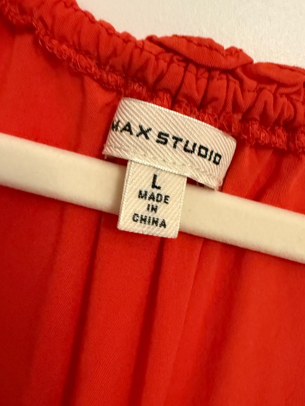 Max Studio Orange/Red Maxi dress Large NWOT